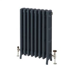 Milano Isabel - 4 Column Cast Iron Radiator - 660mm Tall - Farrow & Ball Hague Blue - Multiple Sizes Available