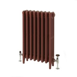 Milano Mercury - 4 Column Cast Iron Radiator - 560mm Tall - Farrow & Ball Eating Room Red - Multiple Sizes Available
