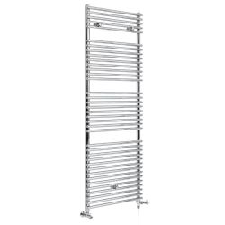 Milano Arno - Dual Fuel Chrome Bar on Bar Heated Towel Rail - Choice of Size