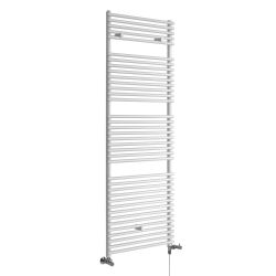 Milano Arno - Dual Fuel White Bar on Bar Heated Towel Rail - Choice of Size