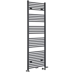 Milano Neva - Dual Fuel Anthracite Heated Towel Rail - Choice of Size