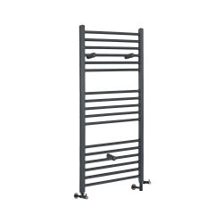 Milano Kent Dual Fuel - Straight Anthracite Heated Towel Rail - Choice of Size