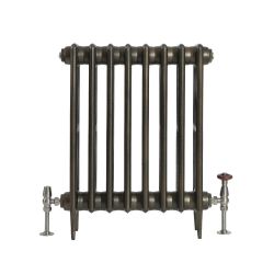 Milano Alice - Classic Cast Iron Column Radiator - 660mm Tall - Antique Brass - Multiple Sizes Available
