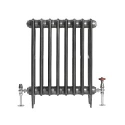 Milano Alice - Classic Cast Iron Column Radiator - 660mm Tall - Dark Pewter - Multiple Sizes Available