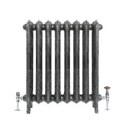Milano Beatrix - Ornate Cast Iron Radiator - 768mm Tall - Dark Pewter - Multiple Sizes Available
