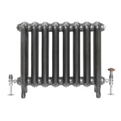 Milano Tamara - Oval Column Cast Iron Radiator - 560mm Tall - Dark Pewter - Multiple Sizes Available