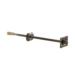 Milano - Cast Iron Radiator Straight Wall Stay - Classic Brass