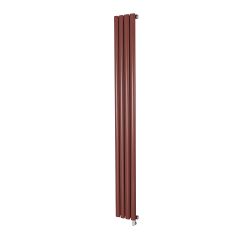Milano Aruba - Electric Booth Red Vertical Designer Radiator - Choice of Size and Wi-Fi Thermostat
