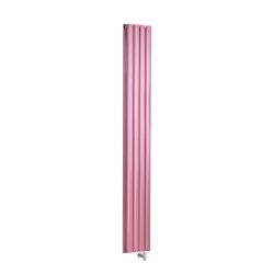 Milano Aruba - Electric Camellia Pink Vertical Designer Radiator - Choice of Size and Wi-Fi Thermostat