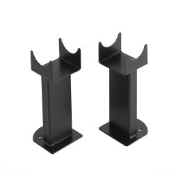 Milano - Black Floor-Mounting Feet for Capri & Java Designer Radiators