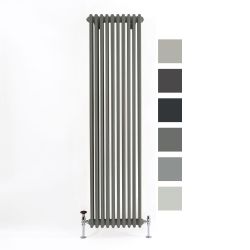 Milano Windsor - 1800mm Vertical Traditional Column Radiator - Triple Column - Choice of Grey Finishes and Sizes