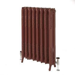 Milano Beatrix - 2 Column Cast Iron Radiator - 950mm Tall - Farrow & Ball Eating Room Red - Multiple Sizes Available