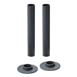 Milano - Anthracite Radiator Pipe Sleeves (Pair)