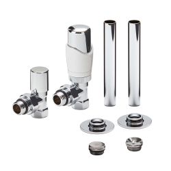 Milano - Thermostatic Radiator Valve and Pipe Sleeve Set - Choice of Finish