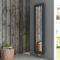 Carisa Quadro - Aluminium Vertical Designer Radiator with Mirror - Choice of Finish