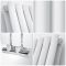 Milano Aruba - Side Connection Horizontal Designer Radiator - Double Panel - White
