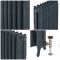 Milano Beatrix - 2 Column Cast Iron Radiator - 950mm Tall - Farrow & Ball Hague Blue - Multiple Sizes Available