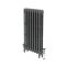 Milano Mercury - Cast Iron Radiator - 860mm Tall - Antique Silver - Multiple Sizes Available