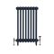 Milano Mercury - 3 Column Cast Iron Radiator - 660mm Tall - Farrow & Ball Hague Blue - Multiple Sizes Available