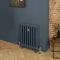 Milano Mercury - 3 Column Cast Iron Radiator - 660mm Tall - Farrow & Ball Hague Blue - Multiple Sizes Available