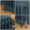 Milano Mercury - 3 Column Cast Iron Radiator - 760mm Tall - Farrow & Ball Hague Blue - Multiple Sizes Available