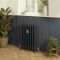 Milano Isabel - 4 Column Cast Iron Radiator - 660mm Tall - Farrow & Ball Railings Grey - Multiple Sizes Available