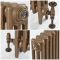 Milano Mercury - 3 Column Cast Iron Radiator - 560mm Tall - Burnt Gold - Multiple Sizes Available
