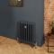 Milano Mercury - 3 Column Cast Iron Radiator - 660mm Tall - Farrow & Ball Railings Grey - Multiple Sizes Available