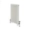 Milano Mercury - 3 Column Cast Iron Radiator - 760mm Tall - Porcelain White - Multiple Sizes Available