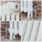 Milano Mercury - Cast Iron Radiator - 860mm Tall - Porcelain White - Multiple Sizes Available
