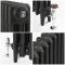 Milano Mercury - 3 Column Cast Iron Radiator - 560mm Tall - Slate Black - Multiple Sizes Available