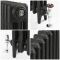 Milano Mercury - 3 Column Cast Iron Radiator - 760mm Tall - Slate Black - Multiple Sizes Available