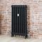 Milano Mercury - 3 Column Cast Iron Radiator - 760mm Tall - Slate Black - Multiple Sizes Available