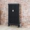 Milano Mercury - Cast Iron Radiator - 860mm Tall - Slate Black - Multiple Sizes Available
