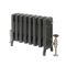 Milano Isabel - Cast Iron Radiator - 357mm Tall - Antique Silver - Multiple Sizes Available