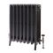 Milano Isabel - 4 Column Cast Iron Radiator - 760mm Tall - Antique Silver - Multiple Sizes Available