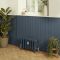 Milano Isabel - 4 Column Cast Iron Radiator - 357mm Tall - Farrow & Ball Hague Blue - Multiple Sizes Available
