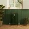 Milano Isabel - 4 Column Cast Iron Radiator - 760mm Tall - Farrow & Ball Duck Green - Multiple Sizes Available
