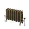 Milano Isabel - 4 Column Cast Iron Radiator - 357mm Tall - Natural Brass - Multiple Sizes Available