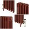 Milano Isabel - 4 Column Cast Iron Radiator - 660mm Tall - Farrow & Ball Eating Room Red - Multiple Sizes Available