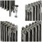 Milano Mercury - 4 Column Cast Iron Radiator - 360mm Tall - Full Polish - Multiple Sizes Available