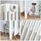 Milano Mercury - 4 Column Cast Iron Radiator - 560mm Tall - Porcelain White - Multiple Sizes Available