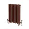 Milano Mercury - 4 Column Cast Iron Radiator - 560mm Tall - Farrow & Ball Eating Room Red - Multiple Sizes Available