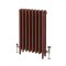 Milano Mercury - 4 Column Cast Iron Radiator - 760mm Tall - Farrow & Ball Eating Room Red - Multiple Sizes Available