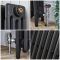 Milano Mercury - 4 Column Cast Iron Radiator - 460mm Tall - Slate Black - Multiple Sizes Available