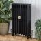 Milano Mercury - 4 Column Cast Iron Radiator - 760mm Tall - Slate Black - Multiple Sizes Available