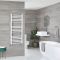 Milano Ive Dual Fuel - Curved White Heated Towel Rail - Choice of Size