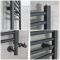 Milano Kent Dual Fuel - Straight Anthracite Heated Towel Rail - Choice of Size