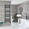 Milano Kent Dual Fuel - Straight Anthracite Heated Towel Rail - Choice of Size