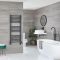 Milano Kent Dual Fuel - Straight Anthracite Heated Towel Rail - Choice of Size
